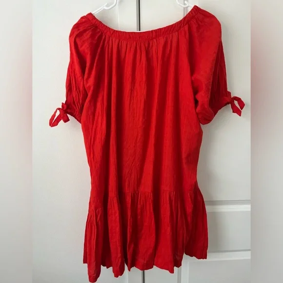 Cleobella mini dress Medium cherry red - Picture 3 of 5